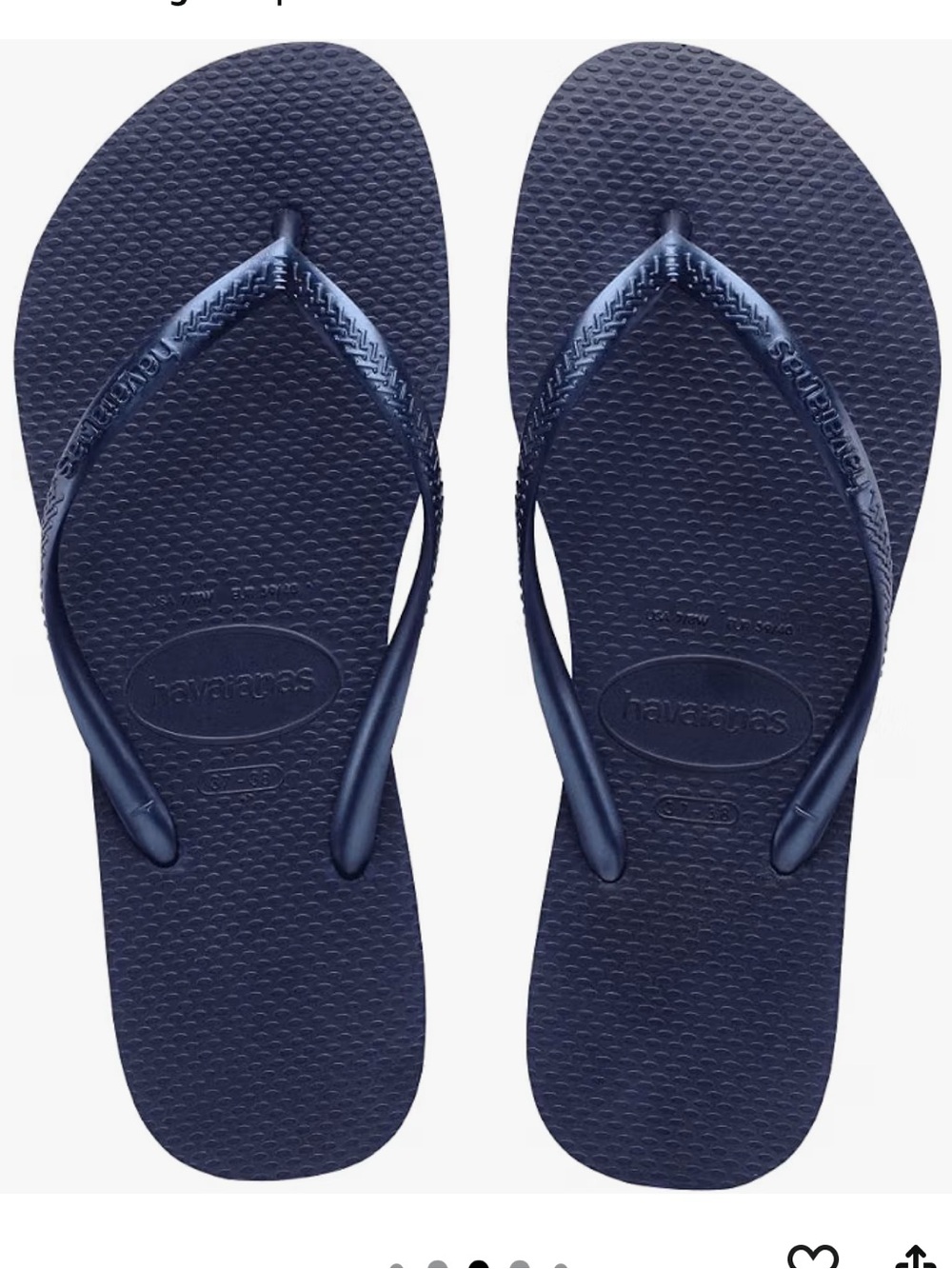 Havaianas women’s  Navy Flip Flops - Classic Thongs